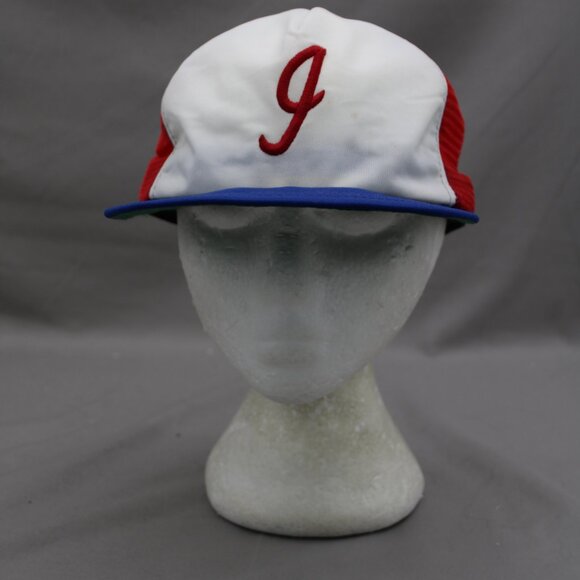 Indianapolis Indians Hat (VTG) - Tri Colour Trucker Hat by New Era - Snapback - Picture 3 of 8